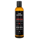 Live Bearded Beard Wash, 8 Fl Oz - Water-Based Face Cleanser With All-Natural Ingredients For A Gentle, Deep Clean - Made In The Usa | American Scent - Cedar, Vetiver, Bergamont