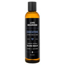 Live Bearded Beard Wash, 8 Fl Oz - Water-Based Face Cleanser With All-Natural Ingredients For A Gentle, Deep Clean - Made In The Usa | Executive Scent - Cedar, Vanilla