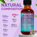 Liver Support & Nac, Zinc - 4 Fl Oz Liquid Drops With Milk Thistle, Dandelion Root, Chicory, Turmeric, Beet Root, Chanca Piedra - Liver Cleanse & Detox Supplement