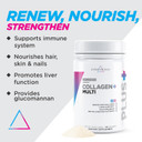 Livingood Daily Collagen Powder For Women & Men, Unflavored, Grass Fed Hydrolyzed Collagen Peptides, Protein & Multivitamins For Healthy Hair, Skin & Nails, Keto & Paleo, Gluten Free, 30 Servings