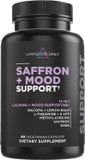 Livingood Daily Mood Support Supplement For Women & Men, 14-In-1 Formula With L Theanine, Lemon Balm, Gaba, Saffron, 5-Htp & B12, Supports Focus & Emotional Wellness, Gluten Free, Vegan, 60 Capsules