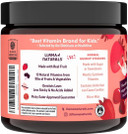 Llama Naturals Kids Multivitamin Gummies, Vegan, Organic With Vitamin D, C & K, Toddler Real Fruit Gummy Vitamins, Chewable Supplement, Whole Food Multivitamin, No Added Sugar Cane, Strawberry, 2 Pk