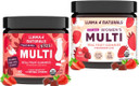 Llama Naturals Real Fruit Multivitamin Gummies | Kids & Women'S Whole Food-Based Vitamins | No Added Cane Sugar | Organic, Vegan, Chewable | 90 Ct & 120 Ct | Strawberry