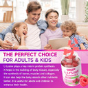 L-Lysine 1000Mg Gummies, Lysine Supplement For Adults & Kids, Essential Amino Acid Supplement For Lips & Oral Health, Boost Immune & Collagen & Calcium, Sugar-Free, Raspberry Flavor, 60 Count