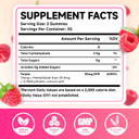 L-Methylfolate 15Mg Gummies, Methylfolate Supplement, 5-Mthf Supplement - Active 5-Mthf & High Absorption - Supports Brain Health & Immune System, Vegan, Raspberry Flavor, 60 Count