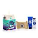 L'Occitane Shea Holiday Ornament Gift Set For Comforted & Nourished Skin: Includes Travel-Sized Shea Butter Hand Cream, Ultra Rich Body Cream And Milk Extra Gentle Soap