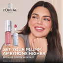 L'Oreal Paris Plump Ambition Hyaluron Lip Oil, 24 Hr Lip Gloss With Hyaluronic Acid, Volumizing Formula With Glass-Like Shine, Worth It 601, 0.16 Fl Oz