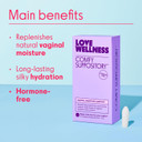 Love Wellness Comfy Suppository | Vaginal Moisture Suppository | Hormone-Free With Hyaluronic Acid & Tremella Mushroom For Vaginal Dryness Support | 10 Count
