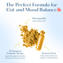 Lovebug Complete Mood Probiotics For Women - 50 Billion Cfu, 10 Clinically Studied Strains, Lactobacillus Bifidobacterium Probiotic With Ashwagandha Digestive Health, Mood Support Supplement, 30 Count