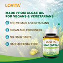 Lovita Algae Omega-3, Vegan And Plant-Based Dha & Dpa, Fish Oil Alternative, 1000Mg Algae Oil, Support Heart And Brain Health, Carrageen-Free, 90 Softgels