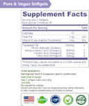 Lovita Organic Cold-Pressed Flaxseed Oil : 1500Mg With 900Mg Ala Omega-3. Vegan. 180 Softgels