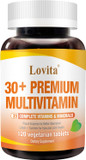 Lovita Premium Multivitamin For Adults 30+ With Enzymes, Turmeric & Comprehensive Nutrient Support - 120 Vegetarian Tablets