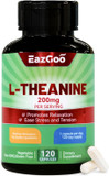 L-Theanine 200Mg, Amino Acid Supplement To Support Relaxation, Stress, L Theanine Capsules - Non-Gmo, Gluten Free, 120 Veg Capsules