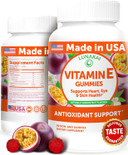 Lunakai Usa Made Vitamin E Gummies 400Iu With Vitamin C - Delicious, Vegan, Non-Gmo Supplement For Daily Skin & Eye Support, 60Ct