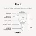 Lunette Menstrual Cup  Best Reusable Period Cup  Wear For 12 Hours And Reuse Up To 10 Years, Clear Size 2 For Moderate To Heavy Flow