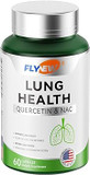 Lung Health, Herbal Quercetin& Nac, Breathe Support, Lung Cleanse, Vitamin C, Zinc, Gmp, Made In Usa 60 Capsules