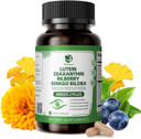 Lutein And Zeaxanthin Supplements - Advanced Areds 2 Eye Vitamins - Bilberry Supplement For Eyes, With Astaxanthin, Ginkgo Biloba, Sodium Hyaluronate - For Eye Health & Brain Support, 120 Capsules