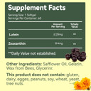 Lutein For Eyes, Lutein 20Mg, Lutein And Zeaxanthin Supplements, Eye Supplements, Eyestrain Relief & Support Vision Health, Vegan, 60 Softgels