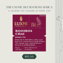 Luxmi Estates Rooibos Chai Organic Rooibos Tea With Spices (50 Tea Bags) Caffeine Free Tea Bags For Relaxing, Calming, And Stress Relief, With Certified Organic Rooibos Tea