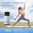 Magnesium Bisglycinate 100% Chelate, Maximum Absorbable Magnesium Glycinate Supplement For Restful Sleep, Energy Muscle Bone & Joint Support Non-Gmo, Gluten-Free - 180 Capsules