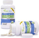 Magnesium Bisglycinate 200Mg 100% Chelated - Max Absorption & Bioavailability, Fully Reacted & Buffered, No Laxative Effect - Sleep, Energy, Leg Cramps, Headaches - Non-Gmo