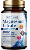 Magnesium Citrate 1000Mg - Max Absorption & High Potency Magnesium Complex Supplement For Heart, Muscle, Nerve, Bone Health & Stress Relief - Non-Gmo, Gluten-Free - 120 Vegan Capsules