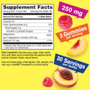 Magnesium Citrate Gummies 250Mg - Highly Absorbable Stress Relief, And Sleep Support Chewable Supplement, Gluten-Free, Non-Gmo - Natural Sourced Flavors - 90 Gummies