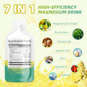 Magnesium Citrate Liquid Supplement,Magnesium Drink/Oral Solution With Bromelain,Vitamin,Zinc And Sodium For Zzz And Gut Support,Pineapple,30 Day Supply