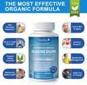 Magnesium Complex Chelated Magnesium Glycinate W/Malate, Taurate& Herbal Extracts For Support Sleep, Muscle,Cortisol & Heart Health, Gluten Free, Vegan, Non Gmo, High Absorption, 90 Capsules