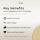 Magnesium Complex Supplement - 10 Active Forms, Glycinate, Citrate, Malate, Oxide, Taurate, Aspartate, Gluconate, Ascorbate, Lactate, Carbonate, Plus More With Vitamin C B1 B2 B6 B12