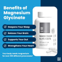 Magnesium Glycinate - High Absorption For Deep & Rem Sleep, Muscle Relaxation, & Stress Relief - Magnesium Bis-Glycinate | 60 Capsules