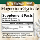 Magnesium Glycinate 500Mg - Chelated For Ultra Absorption - Supports Bone, Muscle, Nerves & Heart Health, Nature'S Sleep Support, Best Magnesium Supplement Pills For Whole Body Support - 60 Tablets