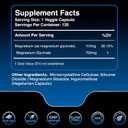 Magnesium Glycinate Capsules - 750Mg | 120 Count, Magnesium Supplement For Women And Men - Pure Complex Glicinato De Magnesio, High Absorption, Heart Health, Sleep Supplement - 2 Packs