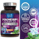 Magnesium Glycinate Capsules 500 Mg With Oxide, Malate, Citrate - For Muscle, Nerve, Bone And Heart Health Support - High Absorption Glycinate Complex Chelated Magnesium Supplement - 60 Capsules