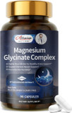 Magnesium Glycinate Complex, High Absorption Magnesium Supplement For Women And Men, Sleep Support* Promotes Relaxation, Heart, Muscle & Bone Support*, Gluten, Dairy And Soy Free -120 Ct