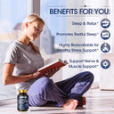 Magnesium Glycinate Complex, High Absorption Magnesium Supplement For Women And Men, Sleep Support* Promotes Relaxation, Heart, Muscle & Bone Support*, Gluten, Dairy And Soy Free -120 Ct