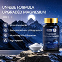 Magnesium Glycinate Complex, High Absorption Vegan Magnesium Supplement For Women And Men, Sleep Support* Promotes Relaxation, Heart, Muscle & Bone Support*, Gluten, Dairy And Soy Free -90 Ct