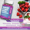 Magnesium Glycinate Gummies 400Mg With L-Threonine 200Mg - Sugar-Free Magnesium Potassium Supplement With Vitamin D, B6, Coq10 For Muscle - 120 Mixed Berry Flavored Gummies
