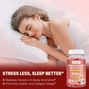 Magnesium Glycinate Gummies 500Mg Magnesium Supplement With Calcium, Zinc, Vitamin C, B6, D3-Calm Chewable Gummies For Kids & Adults-Sleep, Mood & Muscle Support-Raspberry Flavor, 60 Gummies