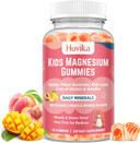 Magnesium Glycinate Gummies For Kids: Calm Magnesium Supplement For Kids & Adults With Zinc Citrate, Gaba, Chamomile, Vitamin B6 & C - Sleep, Relaxation & Focus, Juicy Peach & Mango Flavor 60 Count