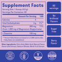 Magnesium Glycinate Powder + L-Theanine | 60 Servings | 300 Mg Per Scoop High Absorption Chelated Magnesium Powder For Sleep - Natural Mixed Berry Flavor, No Sugar, Support Restful Sleep & Relaxation