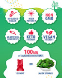Magnesium Gummies For Kids & Adults - 100Mg - Calm Magnesium Chews - Magnesium Citrate Chewable Supplement For Mood & Muscle Support - 30 Gummies