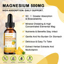 Magnesium Liquid Drops - High Absorption 5-In-1 Magnesium Complex Supplement With Magnesium Glycinate, Malate, Citrate, Taurate - For Bone, Muscles, Nerves & Energy - Vegan, Sugar Free, 2 Fl.Oz