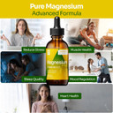 Magnesium Plus Pineapple Flavor - Magnesium Citrate, Glycinate/L-Threonate & Vitamin B6, D, C/Liquid Drops Supplement 4 Fl Oz - Advanced Complex - 90-Day Supply