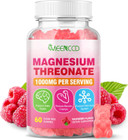 Magnesium Threonate Gummies 1000Mg, Magnesium L-Threonate Supplement For Kids & Adults, Muscle & Nervous System Support, Non-Gmo, Sugar-Free, Raspberry Flavor, 60 Count