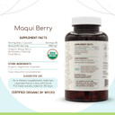 Maqui Berry 60 Capsules, 500 Mg, Usda Organic Maqui Berry (Aristotelia Chilensis) Dried Berry (60 Capsules)