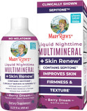 Maryruth'S Liquid Nighttime Liquid Multimineral + Skin Renew | Clinically Shown In Women To Reduce Fine Wrinkle & Improve Skin Firmness | Sepitone | No Melatonin | Magnesium | Vegan | 15 Servings