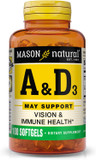 Mason Natural A-5000 Iu With D-400 Iu Softgels, Fish Liver Oil - 100 Ea