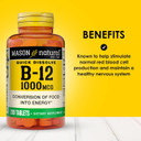 Mason Natural B,12 1000 Mcg Quick Dissolve, 300 Day Supply For Healthy Conversion Of Food Into Energy (3 Pack)
