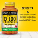 Mason Natural Ultra B-100 Complex - Healthy Heart And Nervous System, Improves Immune Function And Energy Metabolism, 60 Tablets